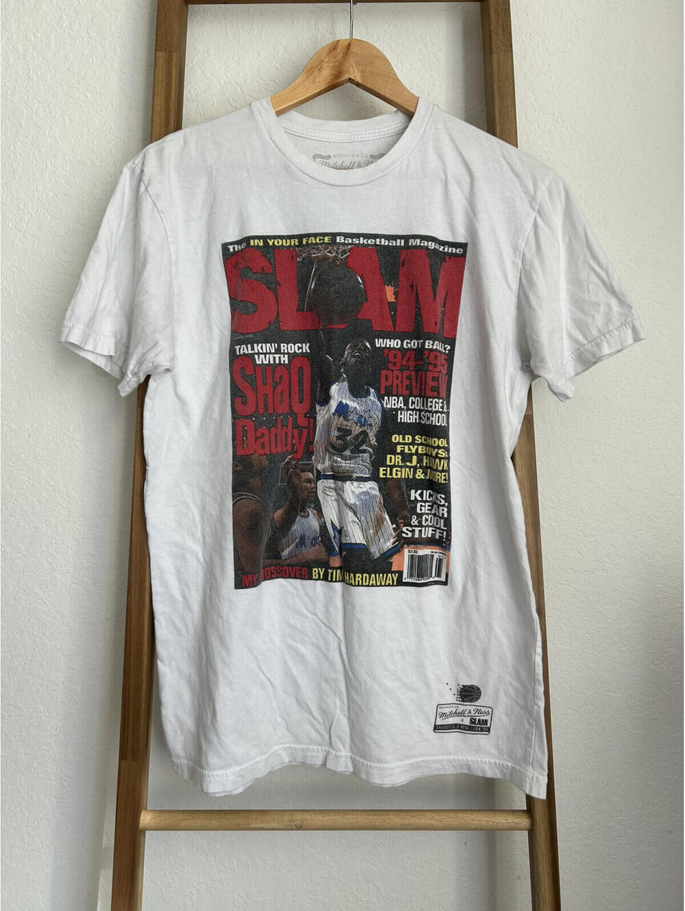Mitchell And Ness Shaquille O'Neal Slam Dunk Magazine Shirt Size Medium